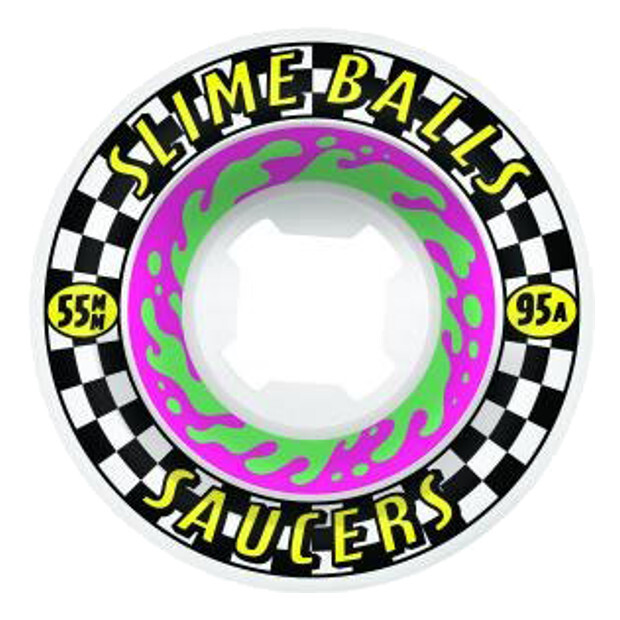 Колёса для скейтборда SANTA CRUZ Slime Balls Saucers 95A (Pink)