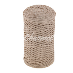 Cream polyester cord 2 mm