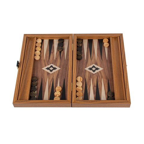 Нарды с боковыми стойками 30x20см Manopoulos Backgammon bxl3kk