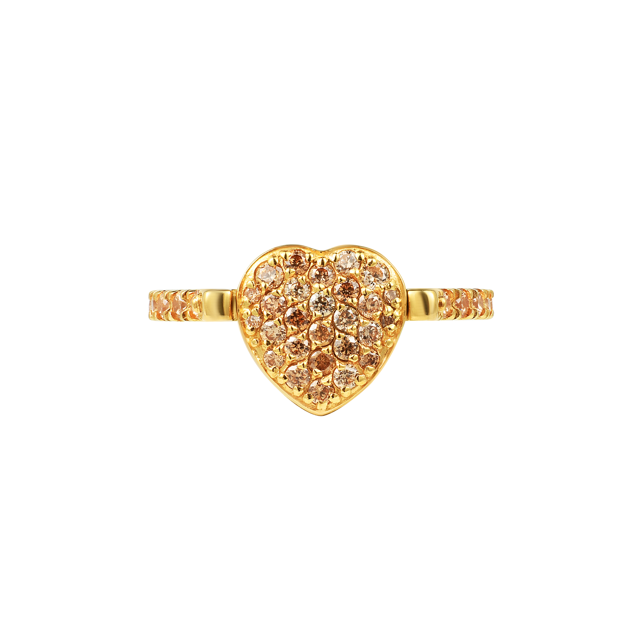 

Кольцо Twinkly Eddy Heart Ring - Champagne