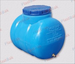 Ёмкость пластиковая пищевая Пластбак 50 л. Горизонтальная (48x40x46см;Синий) - арт.556257