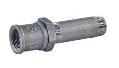 Сгон сталь Ду 40 L=150мм в комплекте Fittex PLUS