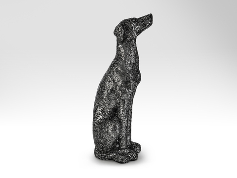Декоративная фигура Dogo черный/серебро