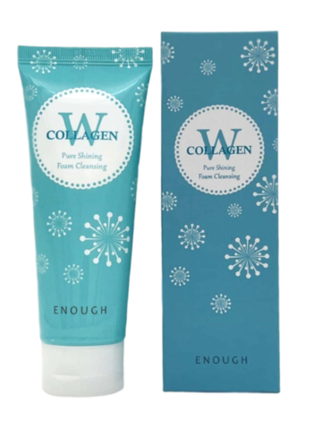 Enough W Collagen Pure Shining Foam Cleansing Пенка для лица очищающая с морским коллагеном