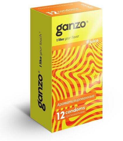 Ароматизированные презервативы Ganzo Juice - 12 шт. - Ganzo Ganzo Juice №12