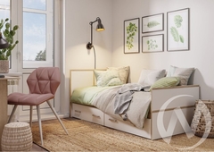 Кровать 0.9 LIGHT МС Сакура