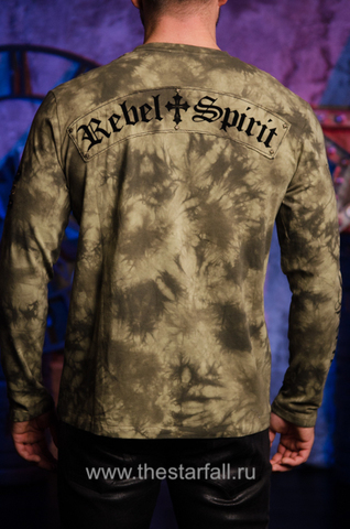Rebel Spirit | Мужская футболка лонгслив LSK110752 спина
