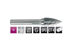 Бор-фреза твердосплавная G(SPG) 10,0x20x60x6мм HM Ruko 116027