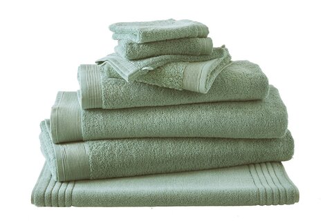 Полотенце 30х50 Blanc des Vosges Uni Kaki зеленое