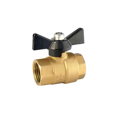 ViEiR шаровой кран ВР бабочка 1/2" усиленный желтый (VR101-01)