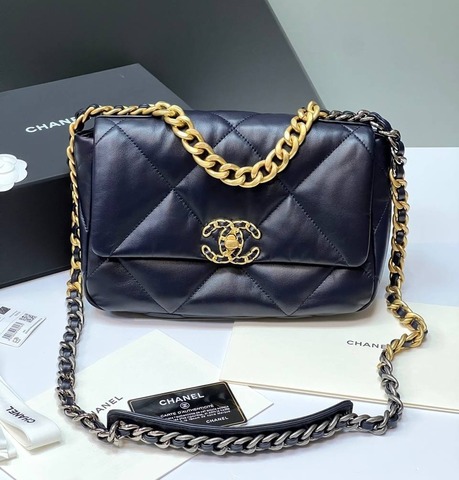 Сумка-конверт Chanel темно-синий