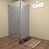 Timo К-т водоотводящий желоб SP10-700 из пластика, с порогами из нерж. стали + Декор. вставка PC10-700 Комплект: желоб SP10-700, с порогами + вставка PC10-700