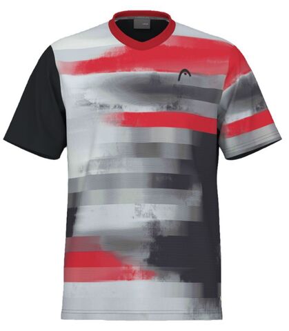 Теннисная футболка Head Topspin T-Shirt - black/print vision