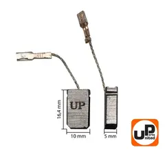 Щетка графитовая UNITED PARTS для BOSCH GWS8-125/10-125/14-125  (аналог 1607014176) (10шт)
