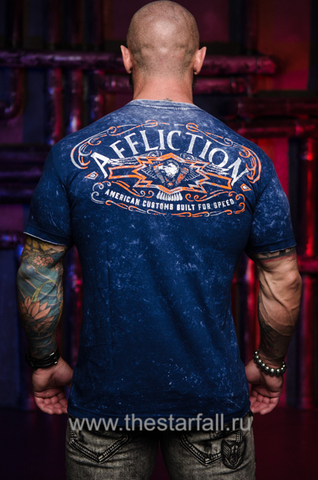 Affliction | Двусторонняя мужская футболка AC LEXINGTON A20379 обратная сторона спина