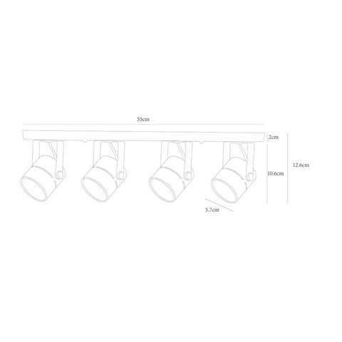 Светильник Arte Lamp Mizar A1311PL-4WH