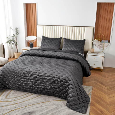 Покрывало 160x220 Sofi De MarkO Лея антрацитовое