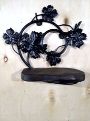 Ключница кованая, с полкой. Ручная работа