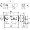 Fantini 53 P6 R873B Icona Deco R873B Смеситель с термостатом для ванны и душа, золотой матовый