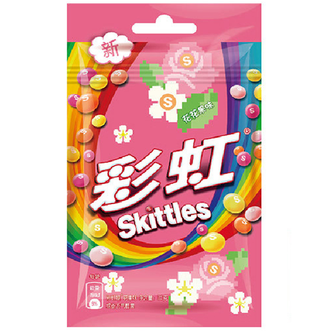 Жевательные конфеты со вкусом цветов и ягод Skittles, 40 гр