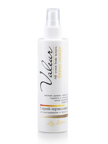 Liv-delano Valeur Спрей-термозащита для укладки волос с лёгкой фиксацией 200 г.