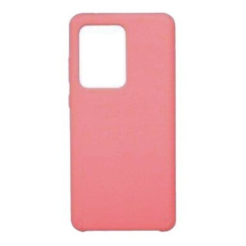 Силиконовый чехол Silicone Cover для Samsung Galaxy S20 Ultra (Бледно-розовый)