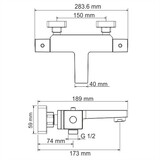 Alme 1511 Thermo Термостатический смеситель для ванны