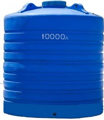 Ёмкость пластиковая пищевая АКПОЛ 10000 л. вертикальная (232x232x250см;200кг;синий) - арт.555058