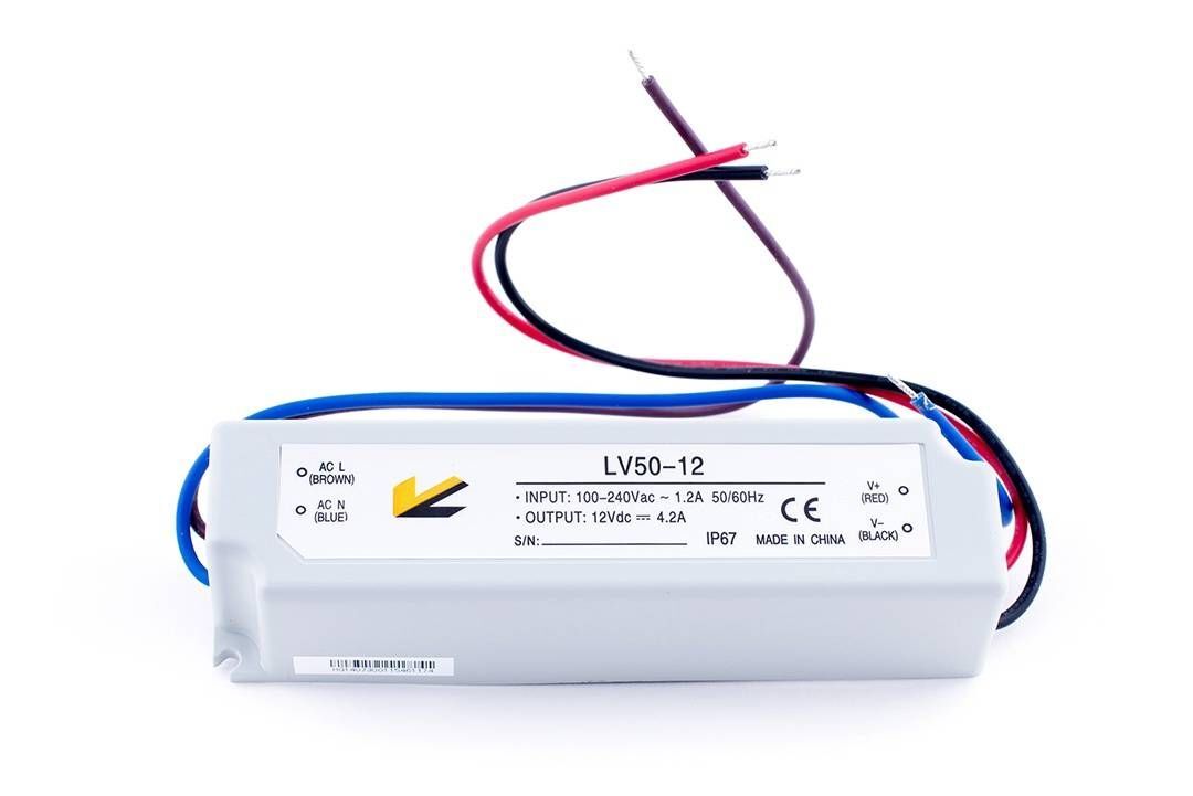 Блок питания SWG 12V 50W IP67 4A LV-50-12 000101