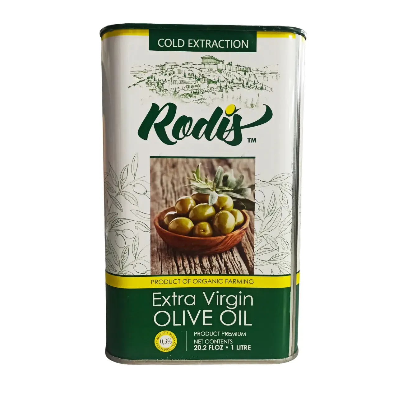 Масло оливковое ж/б Rodis Extra VIrgin Olive Oil 1 л (Греция) Масло оливковое ж/б Rodis Extra VIrgin Olive Oil 1 л (Греция)