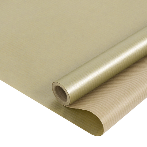 Упаковочная бумага крафт, Античное золото, 0,68*10 м