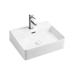 Azario AZ-2173-S-MW Раковина накладная 500х420х120 прямоугольная, матовый белый фото