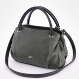 Сумка Саломея 278 македония оливковый + черный