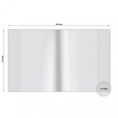 
          Обложка 212*350 мм, для тетрадей и дневников, Alingar, прозрачный клапан, ПВХ, 110 мкм