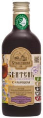 СБИТЕНЬ с Чабрецом, Мёд + 12 трав и пряностей" 250 мл.