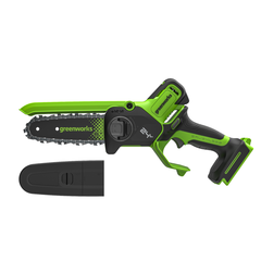 Цепная мини-пила Greenworks GD24CS15 24V (15 см) аккумуляторная, без АКБ и ЗУ