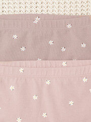 набор трусы/ уп  для девочки  К 1968-2уп/кофейный,дымчатая роза,ромашки