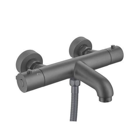 Aquatek AQ1043BGM AQ1043BGM ВЕГА термостатический смеситель для ванны, оружейная сталь