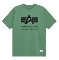 Футболка Alpha Industries Relaxed Coordinates Tee Moss (Зеленый)