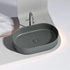 Ceramica Nova Element CN6048MDH Умывальник чаша накладная овальная, 60.8x38.5, цвет: темный антрацит матовый