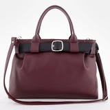 Сумка Саломея 2006 наппа бордо + черный