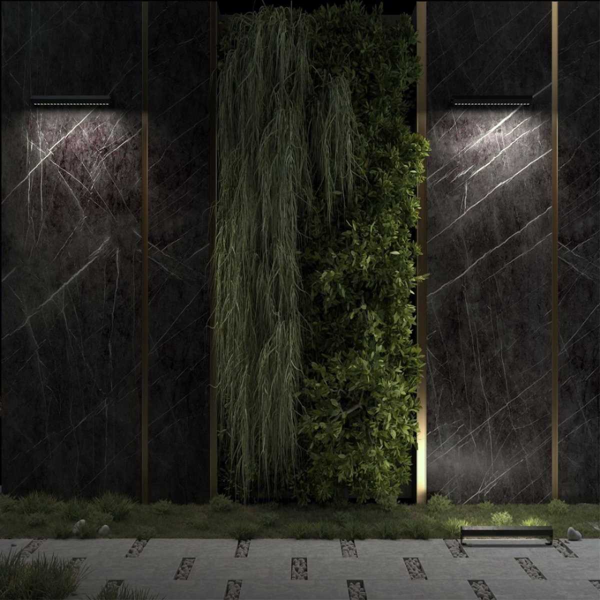 Уличный настенный светодиодный светильник Odeon Light Nature Graze 7040/14WL