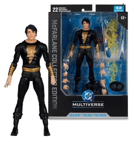 Фигурка Шазам! Фредди Фримен черный McFarlane Platinum Collectors Edition