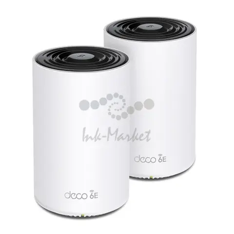 Трехдиапазонная Mesh-система TP-Link Deco XE75 Wi-Fi 6E AXE5400, 2,4/5/6 ГГц, до 5378 Мбит/с, WAN/LAN 3x1Гбит/с (2-pack)