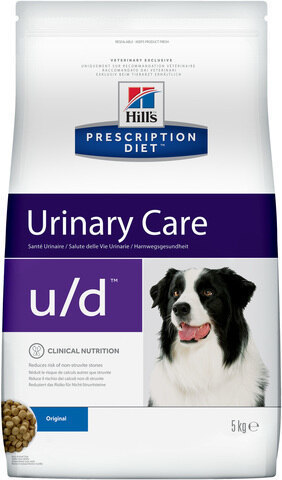 купить хиллс Hill's™ Prescription Diet™ Canine u/d™ Urinary Care сухой корм для собак, диетический рацион при МКБ и заболеваниях почек 5 кг