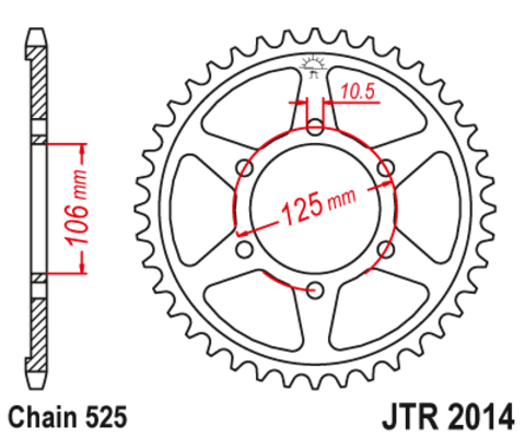 Звезда ведомая JTR2014 50