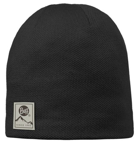Картинка шапка Buff Hat Knitted Solid Black - 1