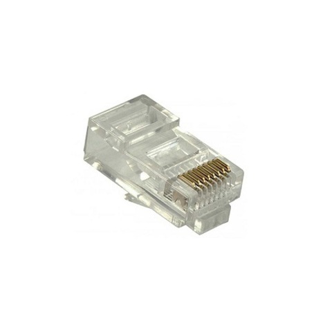 Коннектор ELETEC RJ-45 8P-8C CAT5e Profi Line, для одножильного и многожильного кабеля