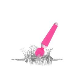 Розовый wand-вибратор - 20 см. - 