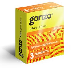 Ароматизированные презервативы Ganzo Juice - 3 шт. - 